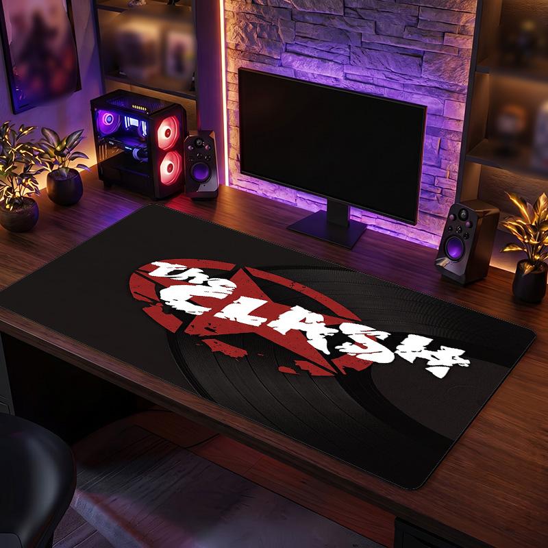 The Clash Print Large Mouse Pad Smooth Surface Anti?Slip Desk Mat For Gaming Office Laptop Decoration