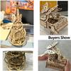 3D Puzzle Wooden Cello Model DIY Assembly Pinao Music Box Building Kits STEM Toys Crafts Gift for Adults Teens Kids