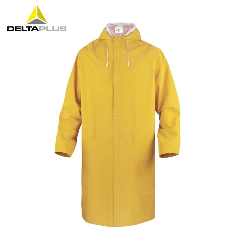 DELTAPLUS 407005 Double-Sided PVC Coated Jumpsuit Raincoat M желтый