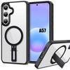 Etui do Samsung Galaxy A57 5G, Hybrydowa Ochrona Antywstrząsowa z Regulowanym Stojakiem Srebrne