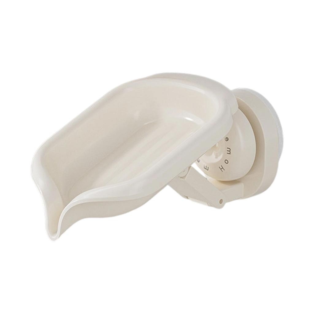 360 Degree Rotating Soap Holder Modern Design Efficient Drainage Soap Container for Bathroom Countertop Organization