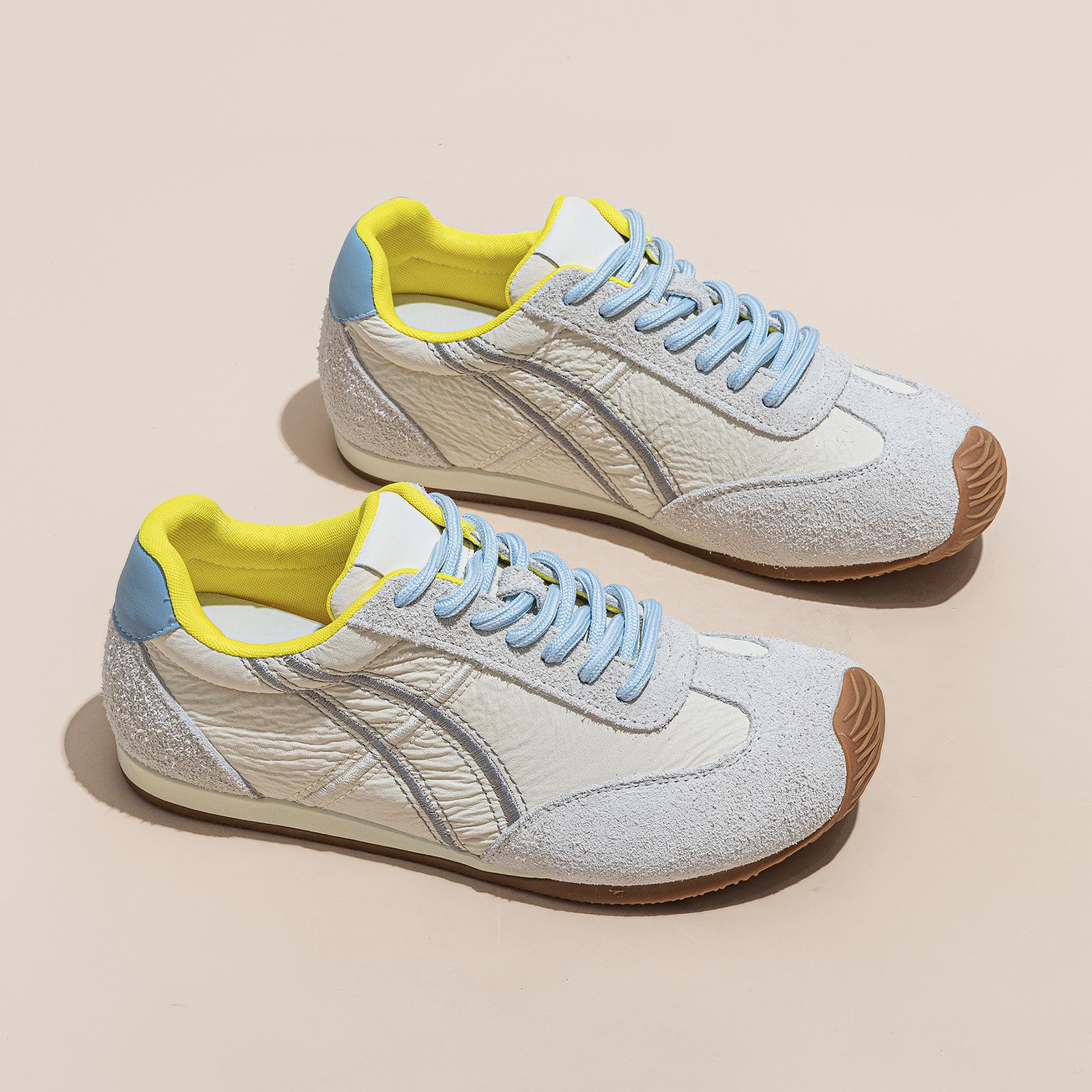 

Dexun shoes women s spring and summer new models, inner height increase, thin casual sports versatile breathable 40 бежевый