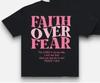 Faith Over Fear Graphic Tees Vintage Trendy Urban Streetwear for Fashion Lovers
