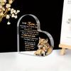 Son'S Inspirational Desk Decoration: Acrylic Sign with Heart Shape And Lion Illustration- Acrylic Desktop Ornament, Four Seasons Decoration