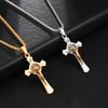 2026 Simple Wind Cross Necklace Retro Personality Trendy Men's and Women's Pendant Jewelry