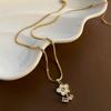 2025 Women's Titanium Steel Necklace: Light Luxury, Clavicle Chain, Non-Fading High-End Accessory