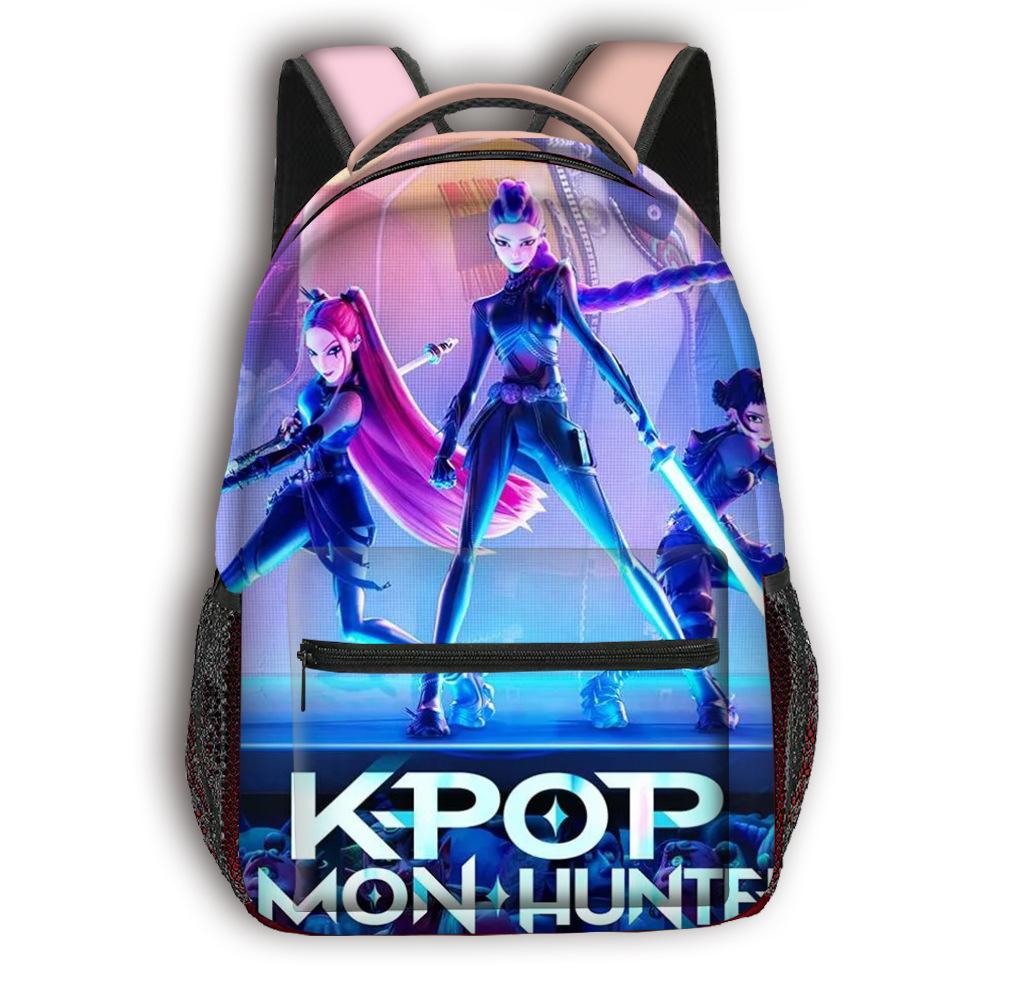 

Witch Hunter K-Pop Elementary And Secondary School Bag Children S Fully Printed Backpack Cartoon 16-Inch Backpack Bag