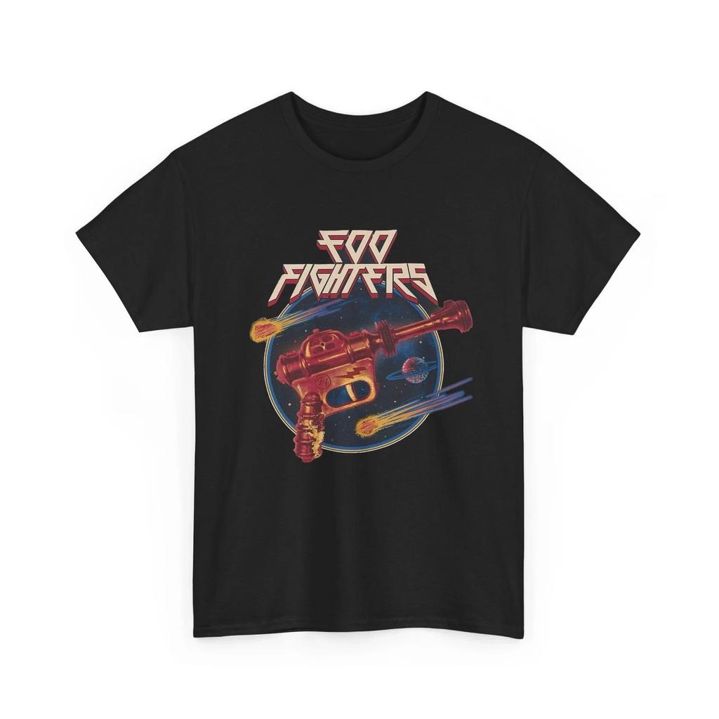 Foo Fighters grafika zespołu Pop Vintage Unisex T-shirt Unisex Okrągły dekolt 100% Bawełna Krótki rękaw Y2k Oversize Moda Streetwear Koszulka