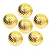 dodtazz Gold Golf Balls 6-Ball Set Competition Prize Gift with Case Luxury Award (6 Balls + Carry Bag Set)