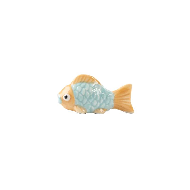 Chopstick Rest Chopsticks Pillow Cartoon Goldfish Forks Holder Kitchen Stand Spoon Rest Ceramic Home Hotel Decoration Pen Holder