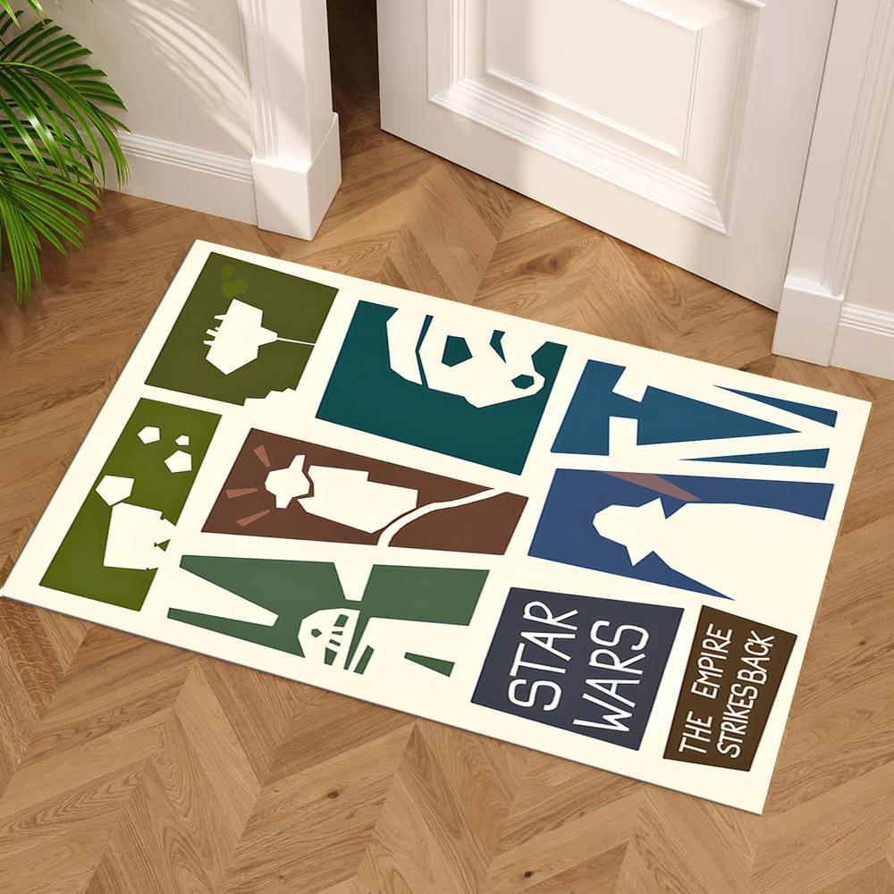 Star Wars Floor Rug Office Rug Design for Hallway Balcony Decorate room Bedrooms Antislip Carpet Office home decor Birthday Christmas Gift