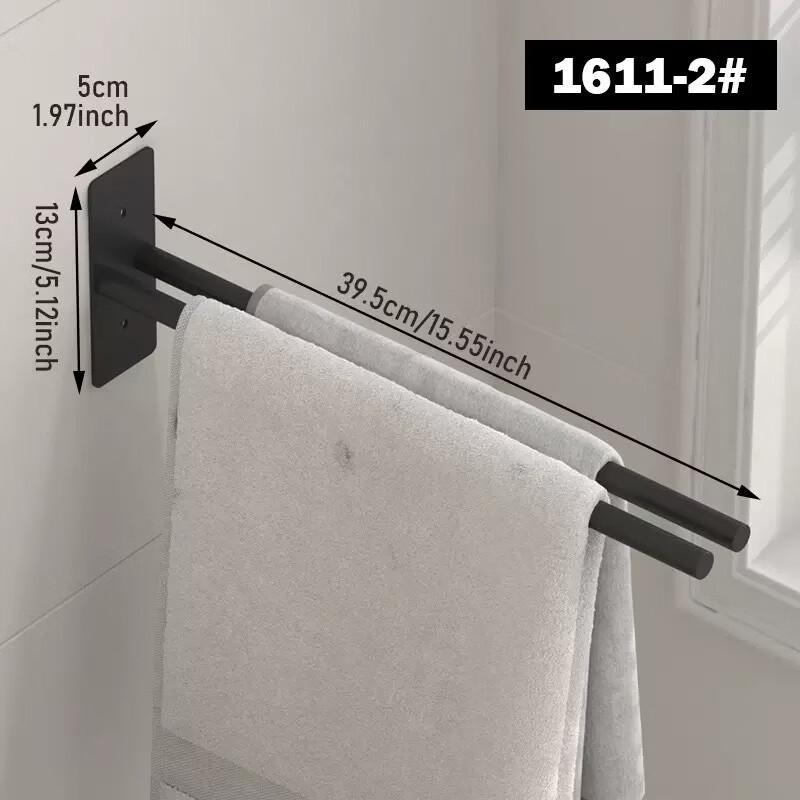 Foldable Stainless Steel Double Towel Rack