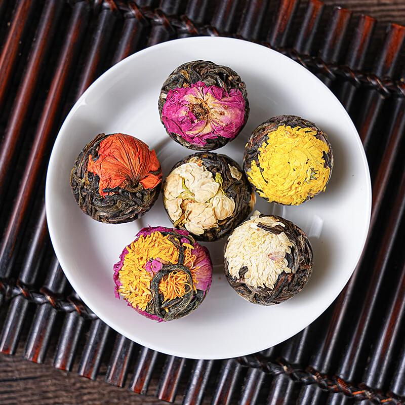 Xin Jingzhou Yunnan Pu'er Flower Dragon Ball Gift Set
