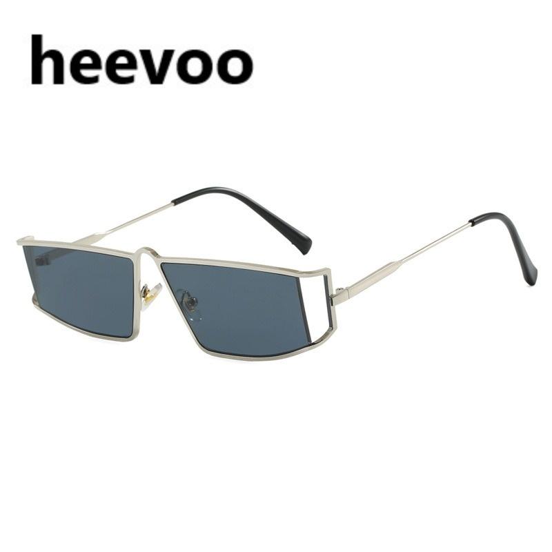 

Punk Y2k Square Sunglasses Women Men Brand High-end Hollowed-out Metal Frame Trendy Sun Glasses UV400 only 1pcs sunglasses