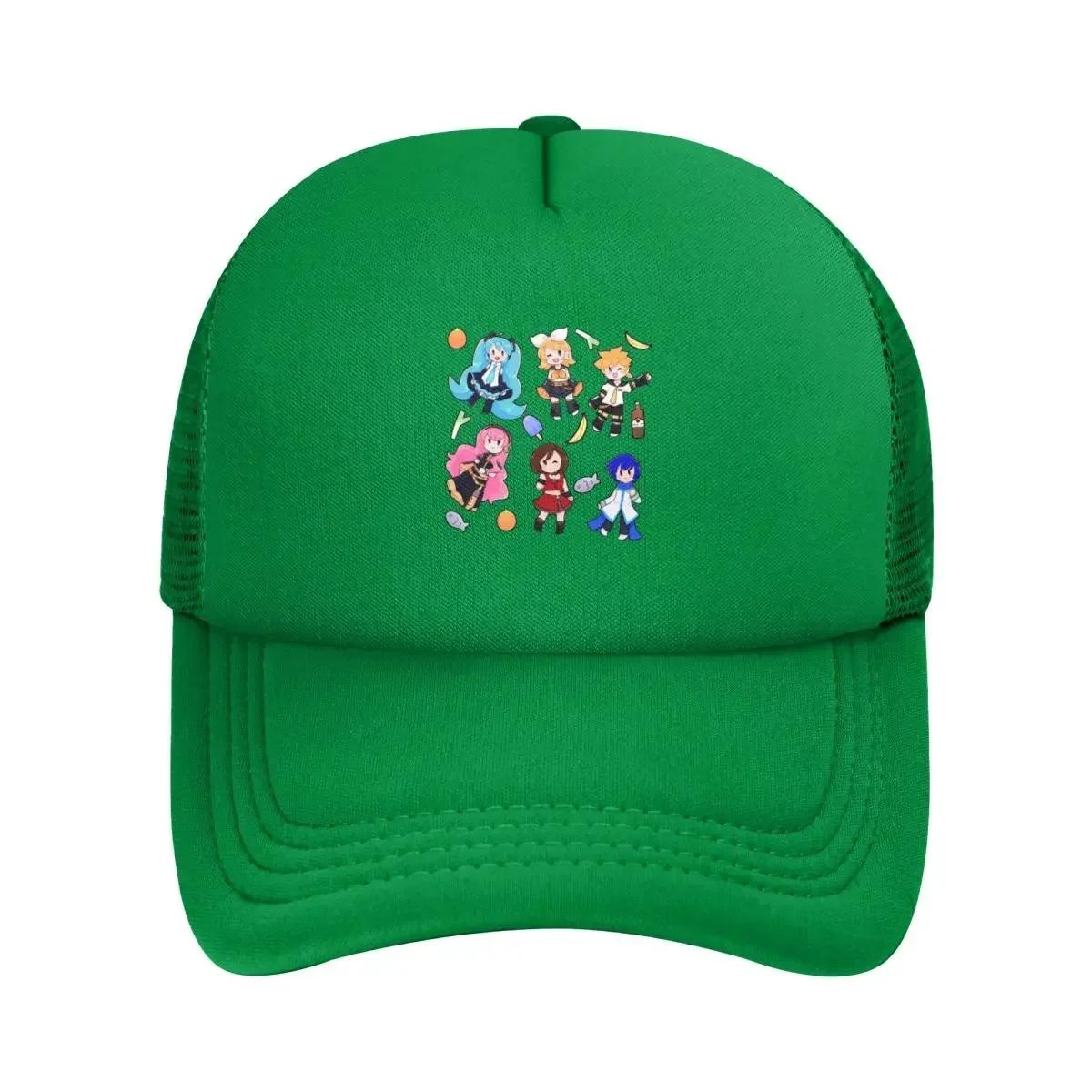 

Вокалоид Чиби Хаос! Кепки бейсболки Miku сетчатые снэпбэк модные бейсболки дышащая кепка для улицы для мужских и женских One Size