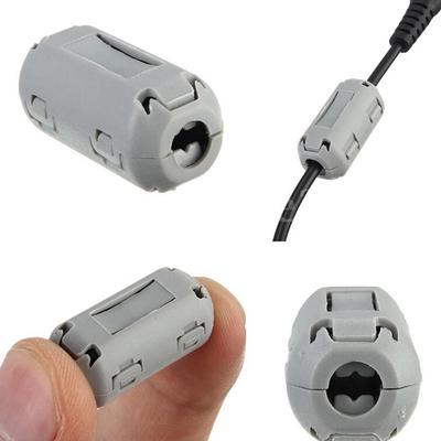 5pcs 3 5mm Noise Suppressor Emi Rfi Clip Choke Ferrite Core Cable