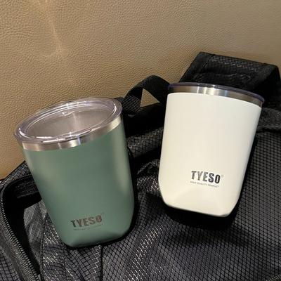 TYESO Mini Thermosflasche Isolierung Kalt Kleinvolumen Vakuum Edelstahl Kaffeetasse Tragbar Doppelschichtig Thermosbecher