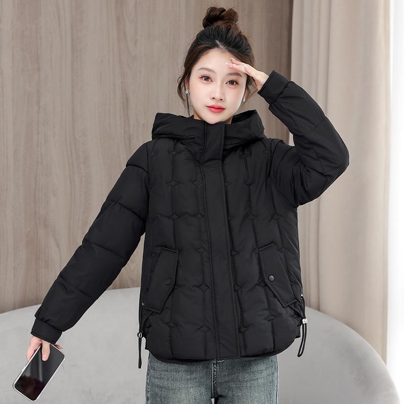 Down cotton-padded clothes women's winter new thickened cotton-padded clothes fashion explosion hooded loose short cotton-padded jacket tide