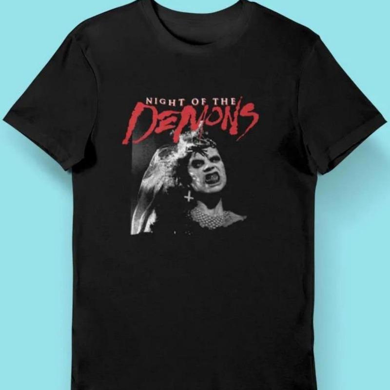 Men's "Devil's Night" Horror Movie T-shirt, Suitable for Both Men and Women In All Seasons, Pure Cotton Casual Fashion Street