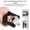 Folding Bike Pedals with Reflective Strips Universal Non-Slip Cycling Pedals