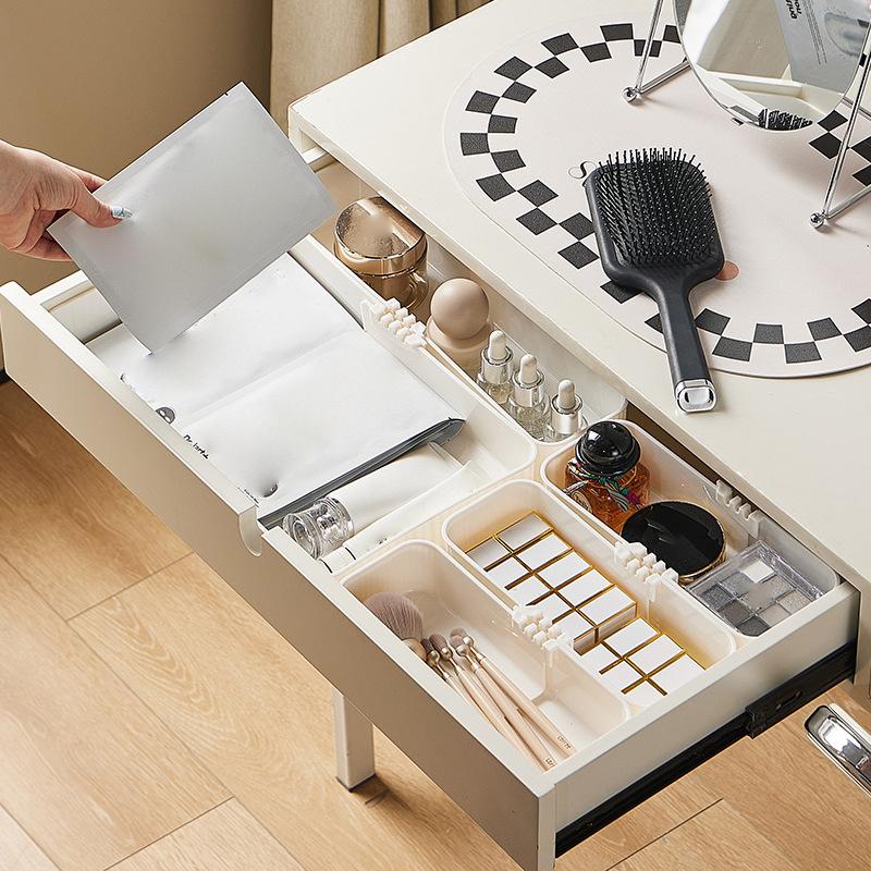 Expandable Drawer Organizer And Storage Bins Plastic Divider Box For Kitchen Flatware Makeup Tray Bathroom Office Holder