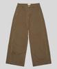 LXT Natural Washed Cotton Wide Straight Pants [Brown]