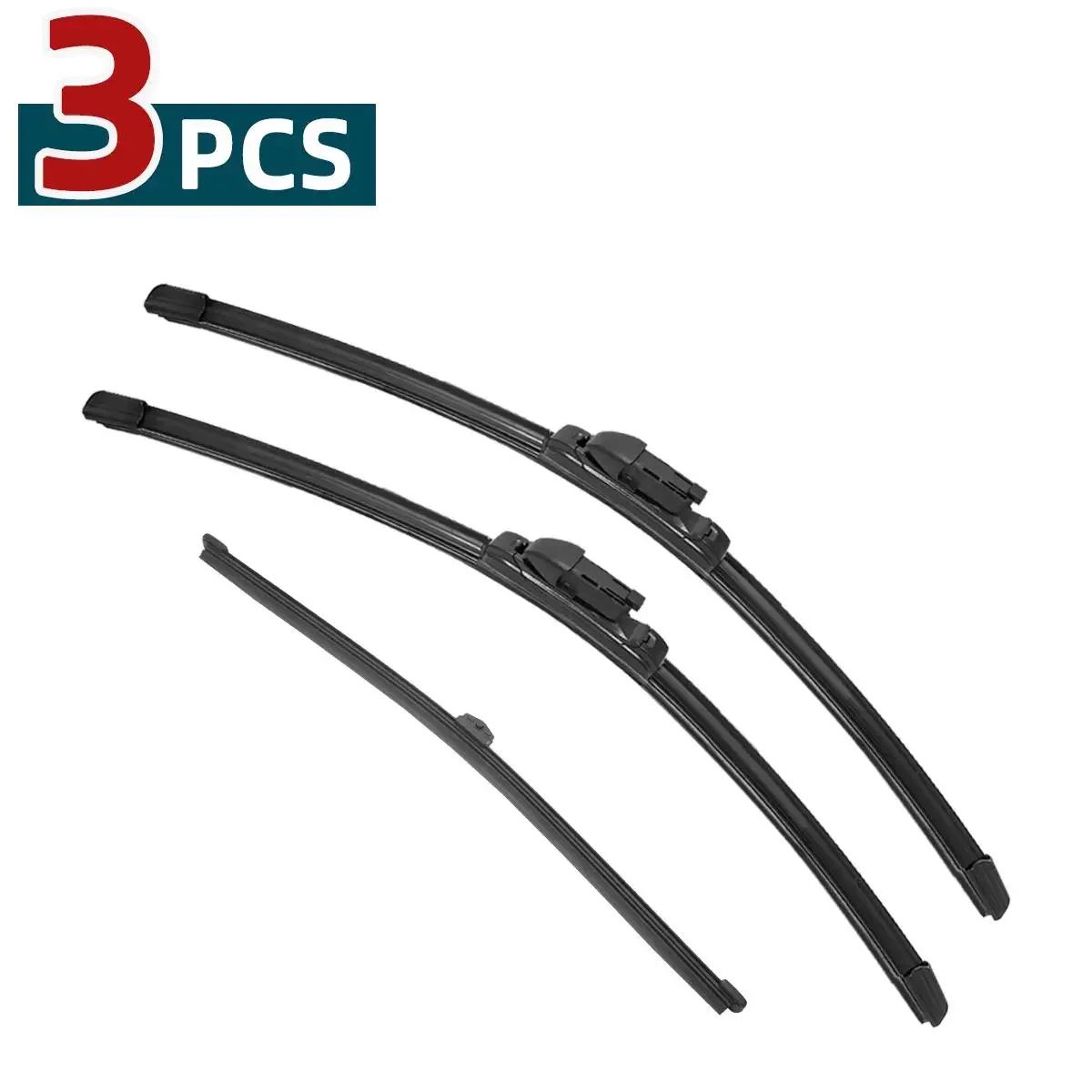 

Double Rubber Car Wiper Blades for 2015- BMW X1 F48 Front Rear Windshield Wipers Accessories 2015 2016 2017 2018 3PCS
