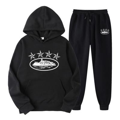 Corteiz Trend Street Loose Sweater Set Women's Trendy Hip Hop Skateboard Casual Top Men's Autumn Set
