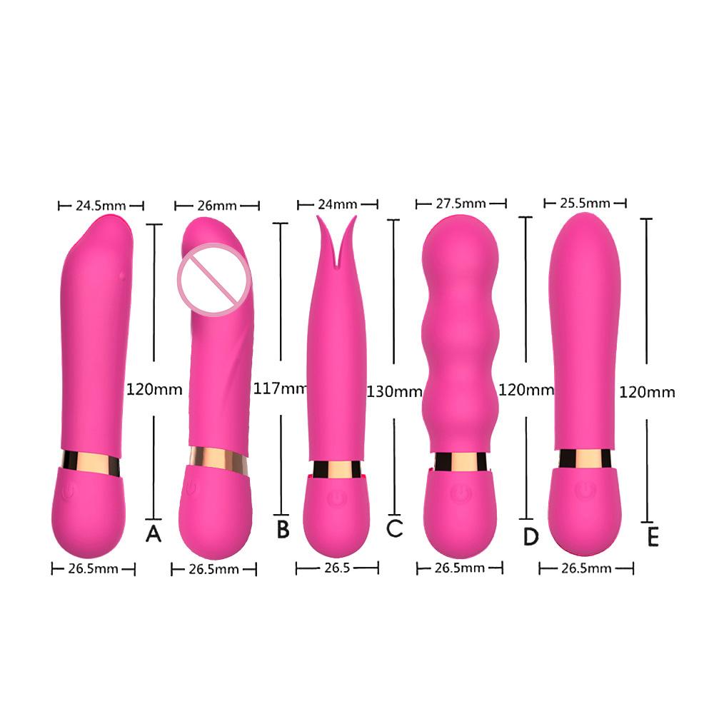 Masážní přístroj G-bodu Sexuální hračky pro ženy Stimulátor klitorisu Sexshop Kuličkový vibrátor AV tyč Dildo vibrátor