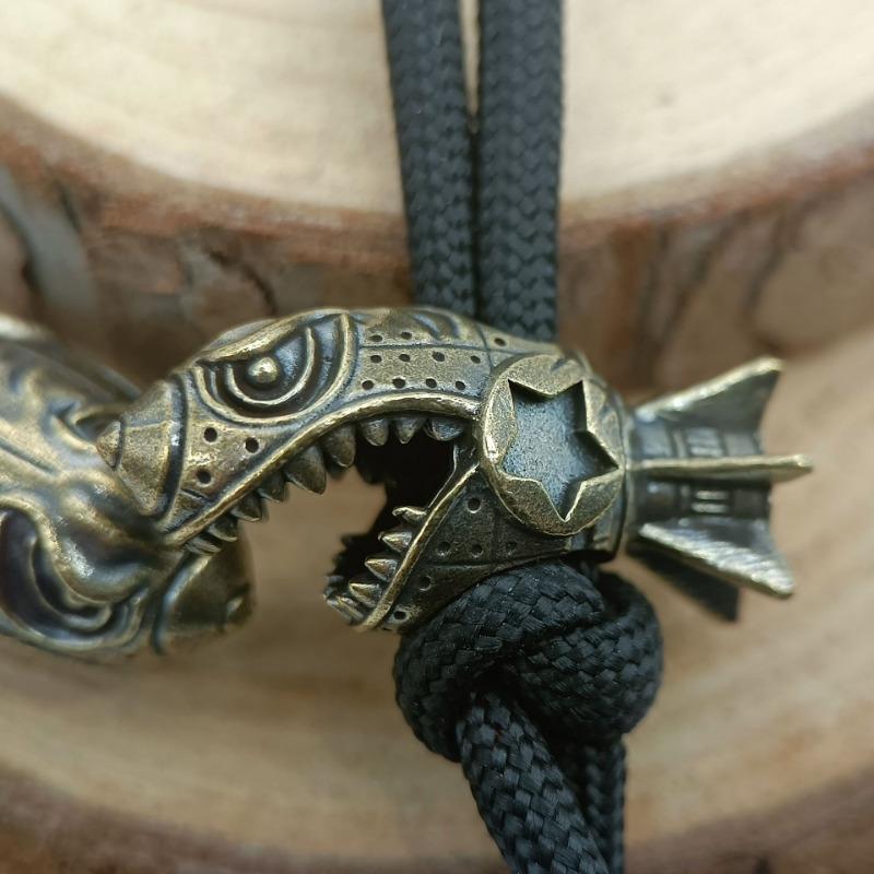 Brass Shark Rocket Warhead Bone DIY Keychain Car Keychain Bag Accessories Interesting Decorations