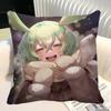 Anime Zundamon Pillow Case Square Pillow Bedroom Sofa Leisure Comfort Cushion Car Home Decoration