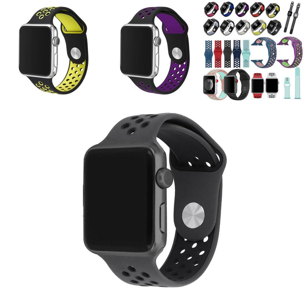 Sports Replacement Silicone Strap Watch Band For Apple Watch Iwatch 42mm 38mm