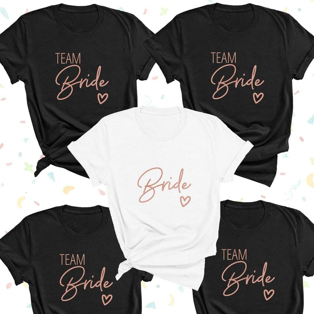 Bridal Party Shirts Hen Party Wedding Party TShirts Bride Gift Team Bride TOP