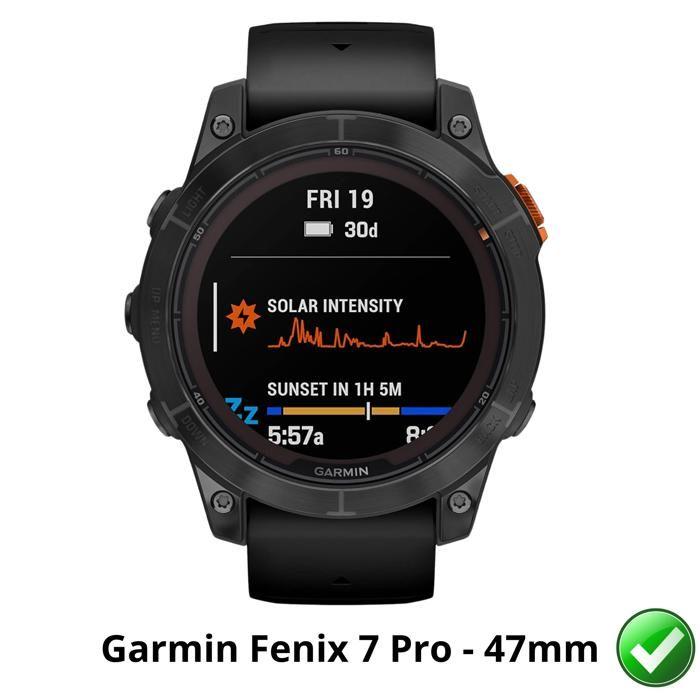 Protection écran pour Garmin Fenix 7 Pro [Pack 6] Film Plastique Protecteur Résistant Ultra Mince Phonillico