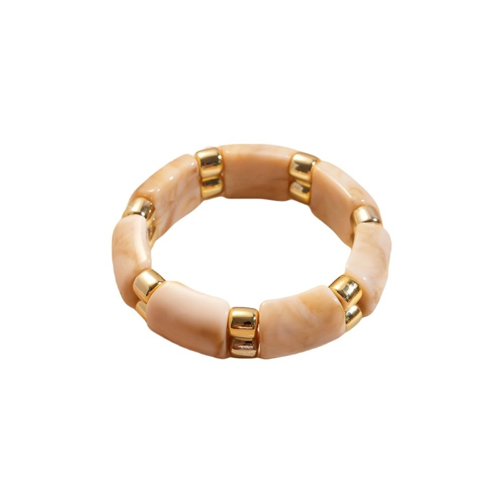Wide Acrylic Bangle Geometric Retro Hand Ring Temperament Exaggerated Bracelet  Gift