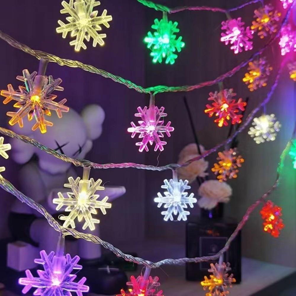 

80LED Xmas Tree Lights Warm Color LED String Light Christmas Lights Lamp String Wedding Multicolor Snow