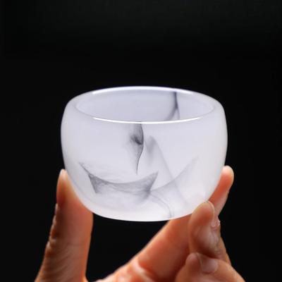 Ink Glass Master Cup Single Cup Personal Special Tea Drinking Cup Kung Fu Tea Set Household Men and Women Water Cup