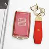 Gold Edge Tpu Shell Fob Car Smart Key Case Cover For Renault Talisman Espace Zoe Koleos Kadjar Clio Megane Scenic Dacia Sandero