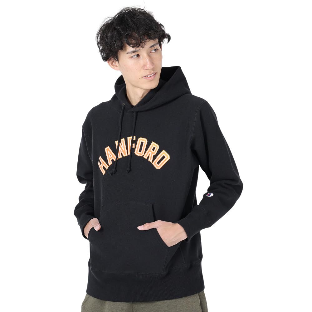 Champion Reverse Hooded Long Cotton USA Graphic Size Weave® Sweatshirt, Sleeve, 11.5oz Print, C3-Y114-090-XL