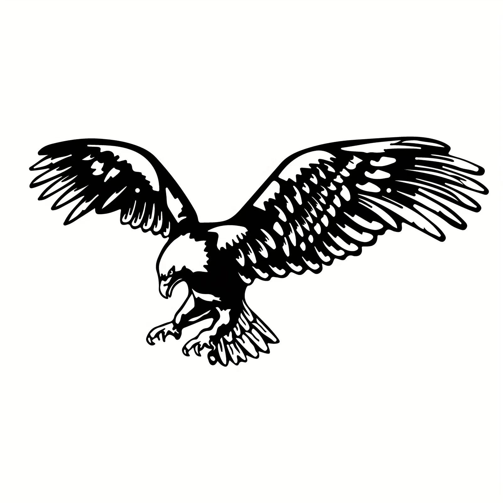 

Металлический декор для стен в виде белоголового орлана — стильное украшение в виде птицы для гостиной, двора и готического декора комнаты на Хэллоуин светло-серый