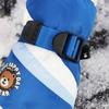 Kids' Cartoon Ski Gloves: Non-Slip, Fleece-Lined, Waterproof, Windproof, Coldproof for Winter Cycling and Snow Play.