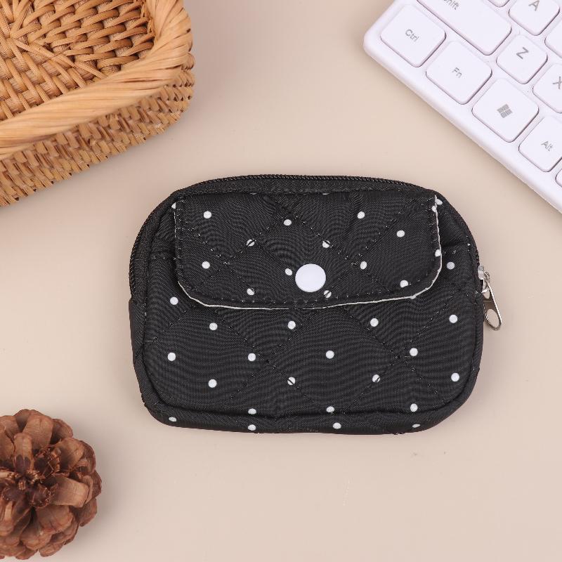 INS Polka Dot Storage Bag Multi-Functional CCD Camera Pouch Cute Coin Card Key Wallet for Daily Use Accessory