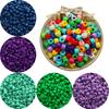 1900Pcs Colorful Acrylic Beads In Bucket, for DIY Bracelet Fashion Jewelry Making