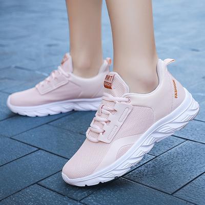 Spring and Summer Large Size Women's Shoes Fly-woven Mesh Running Sports Shoes Women's Trend Casual Travel Shoes