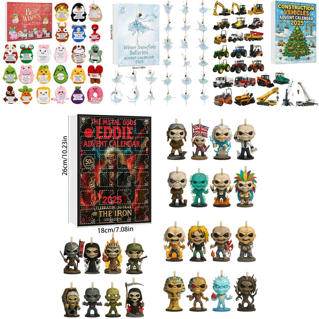 Gorilla Air Force Ballet Acrylic Tree Ornament Advent Calendar Blind Box Gift For Holiday Decor