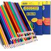 36-Color Oil-Based & Water-Soluble Colored Pencils for Kids - Ideal for Sketching and Drawing In Elementary School
