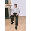 H M Relaxed Fit Coated Pants Black