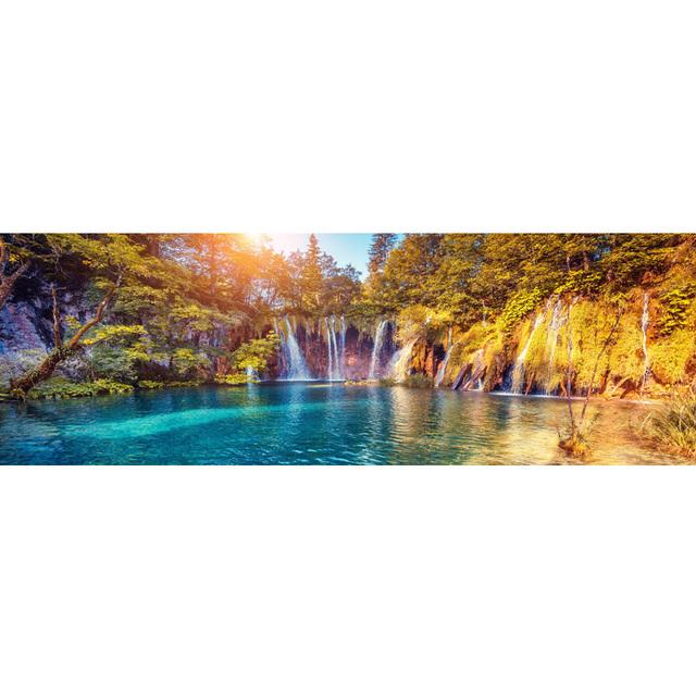 Modern Big Size Landscape Fall Nature Green Tree Canvas Painting Lake Posters and Prints Wall Pictures for Bedroom Home Decor No Frame