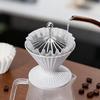Codale Coffee Filter Paperweight, Metal Coffee Cone Tamper for Basket Filters and Drip Coffee (Silver)