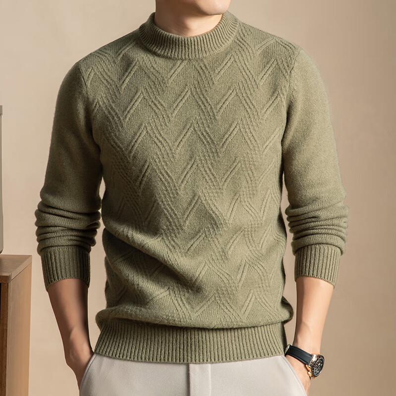 Firstview Men's Thick 5-Gauge Wool Sweater